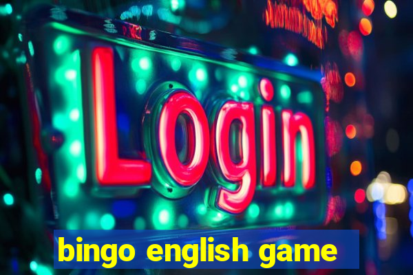 bingo english game