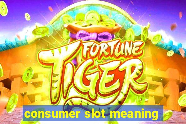 consumer slot meaning