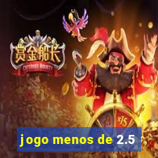 jogo menos de 2.5