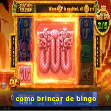 como brincar de bingo