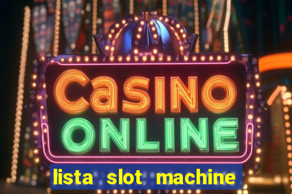 lista slot machine da bar