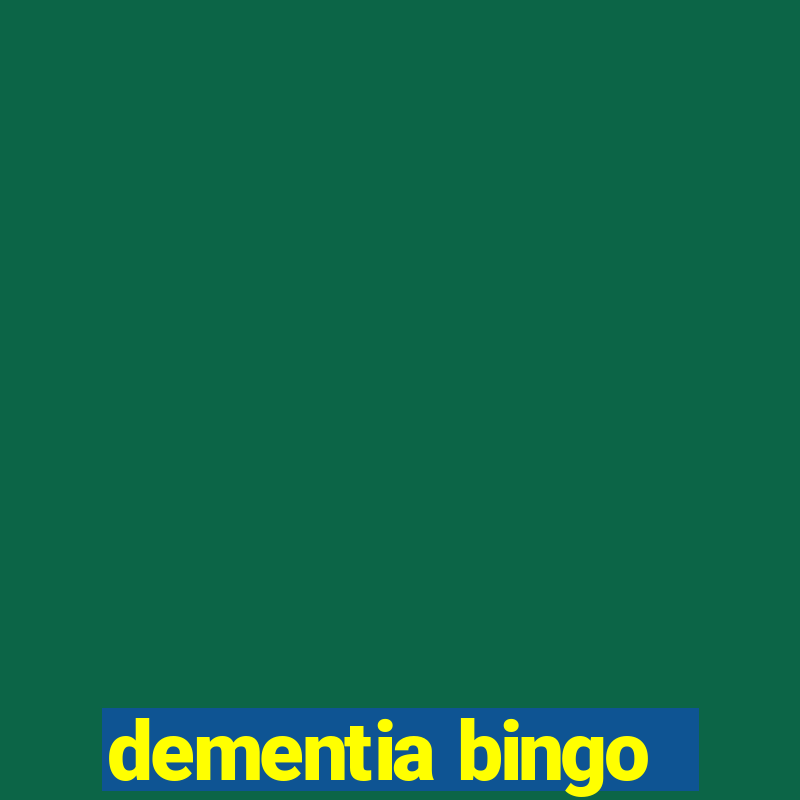 dementia bingo