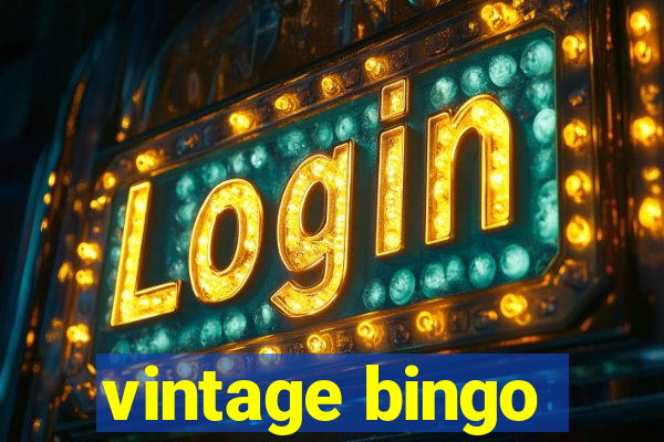 vintage bingo