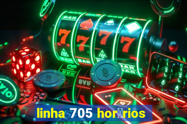 linha 705 hor谩rios