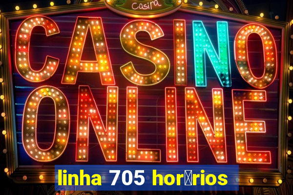 linha 705 hor谩rios