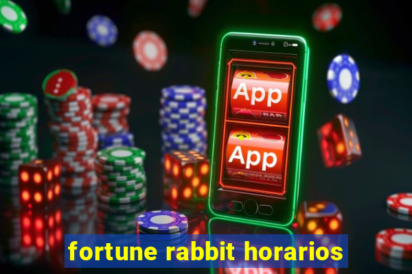 fortune rabbit horarios