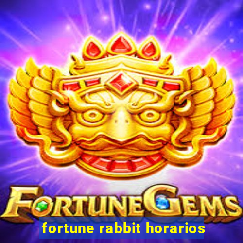 fortune rabbit horarios