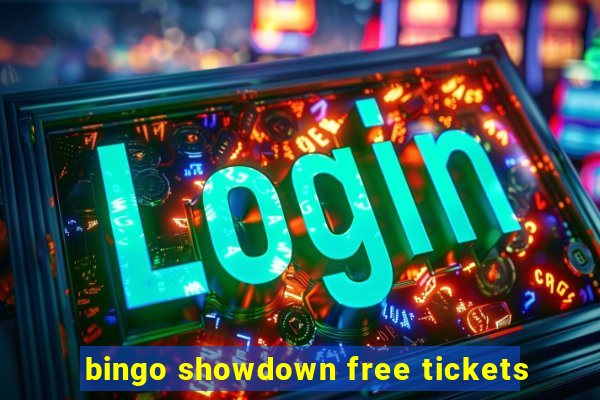 bingo showdown free tickets