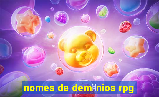 nomes de dem么nios rpg