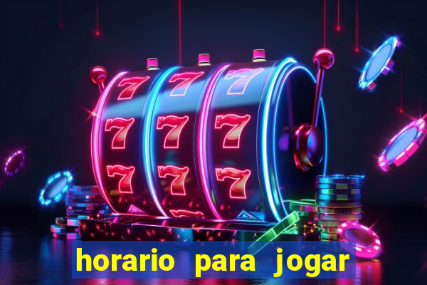 horario para jogar fortune tiger hoje