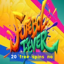 20 free spins no deposit casino