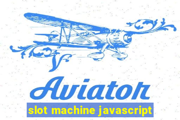 slot machine javascript