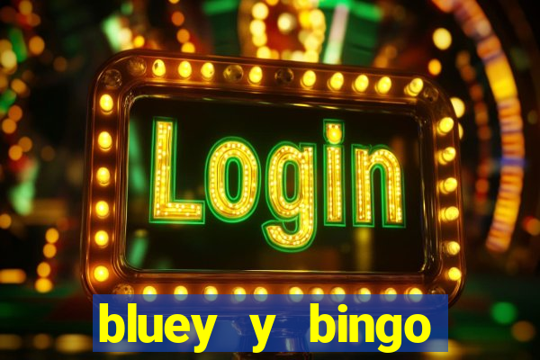 bluey y bingo bailando png