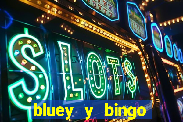 bluey y bingo bailando png