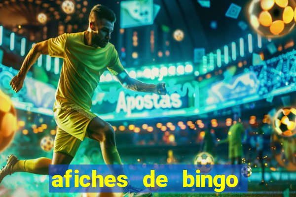 afiches de bingo para editar