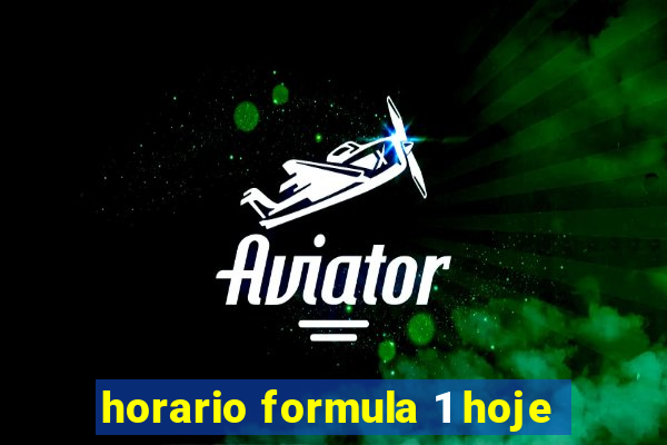 horario formula 1 hoje