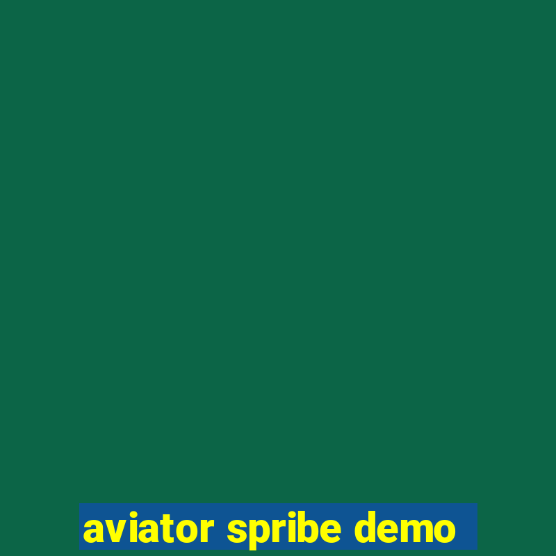 aviator spribe demo