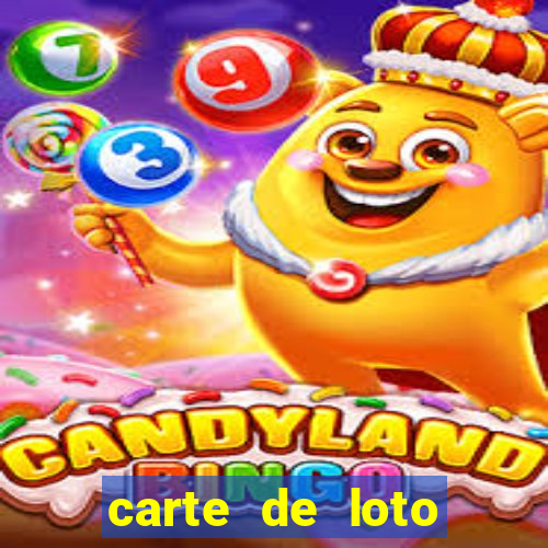 carte de loto bingo a imprimer gratuit