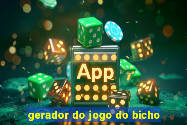 gerador do jogo do bicho