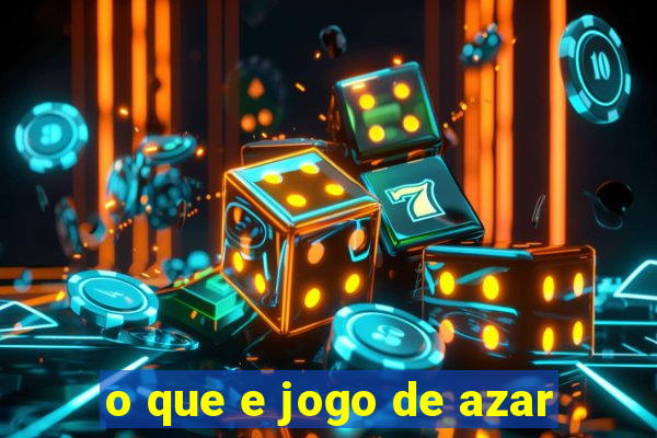 o que e jogo de azar