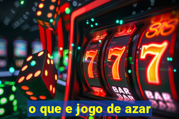 o que e jogo de azar