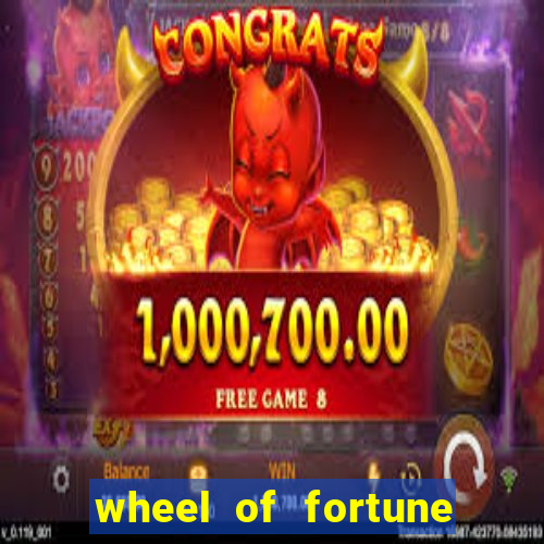 wheel of fortune slots machine