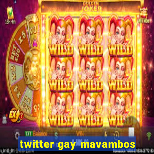 twitter gay mavambos