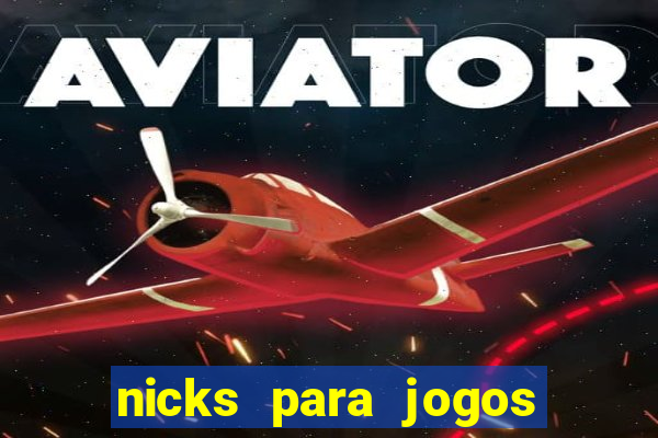 nicks para jogos de tiro