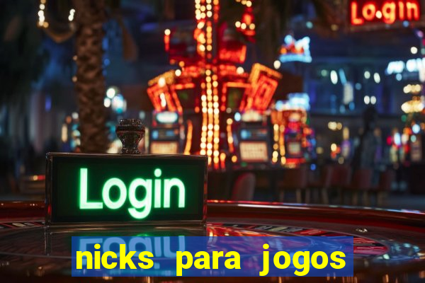 nicks para jogos de tiro