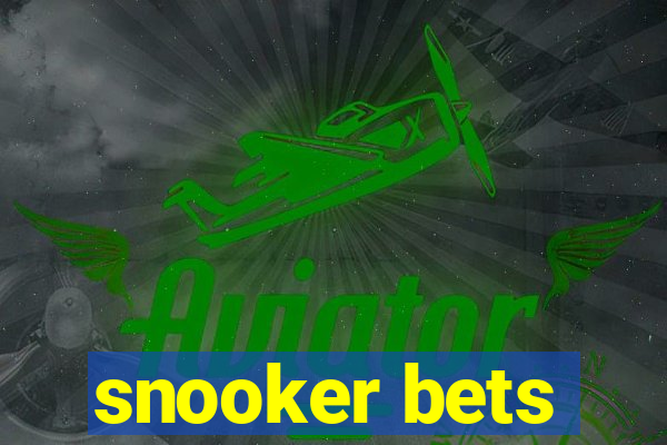 snooker bets