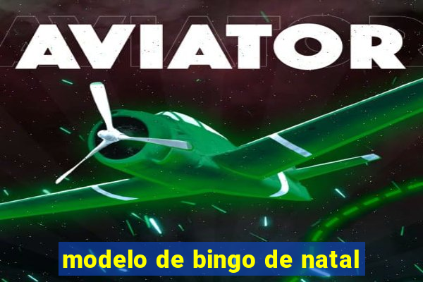 modelo de bingo de natal