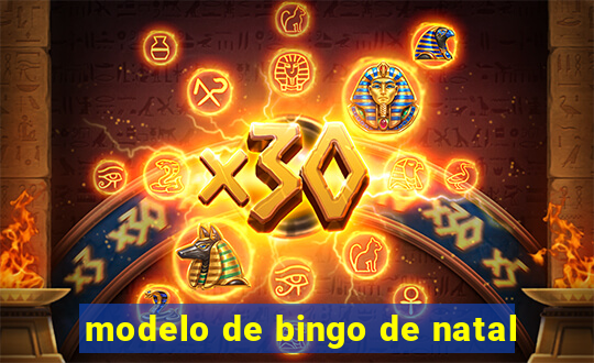 modelo de bingo de natal