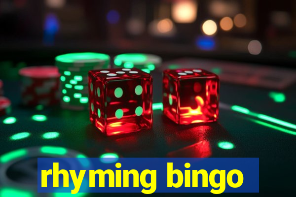 rhyming bingo