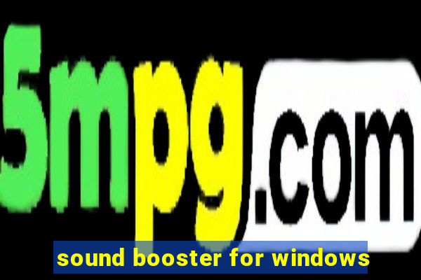 sound booster for windows