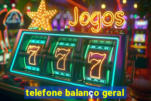 telefone balanço geral