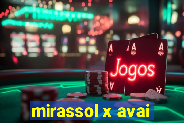 mirassol x avai