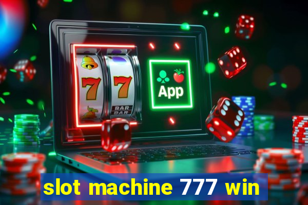 slot machine 777 win