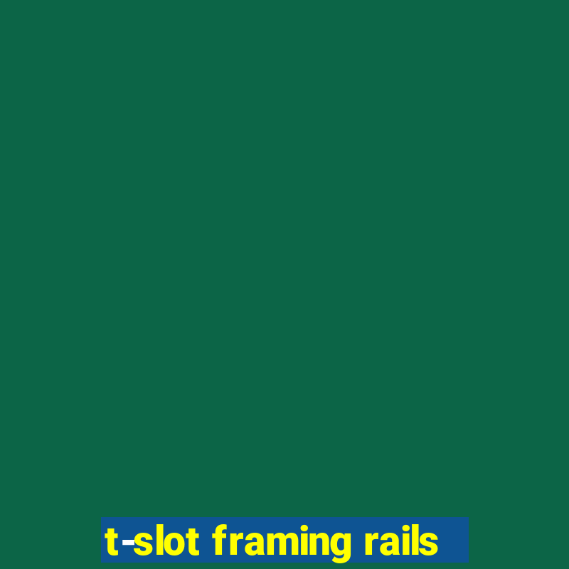 t-slot framing rails