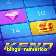 bingo numerico educa??o infantil