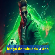 bingo de tabuada 4 ano