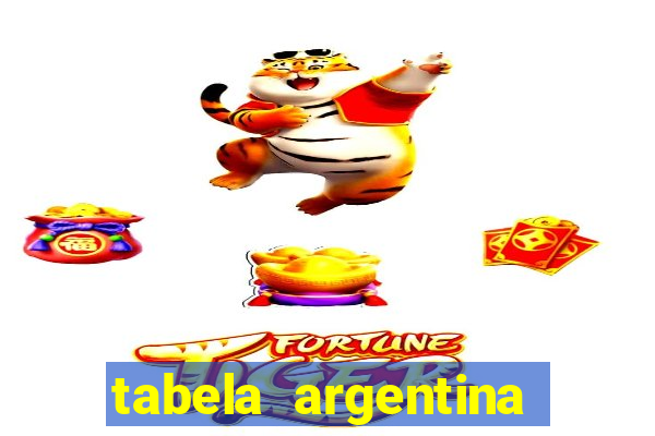 tabela argentina torneo betano