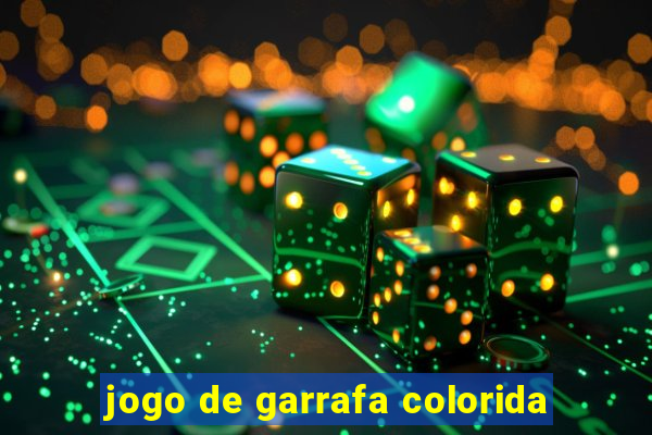 jogo de garrafa colorida