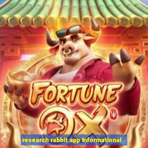 research rabbit app Informational