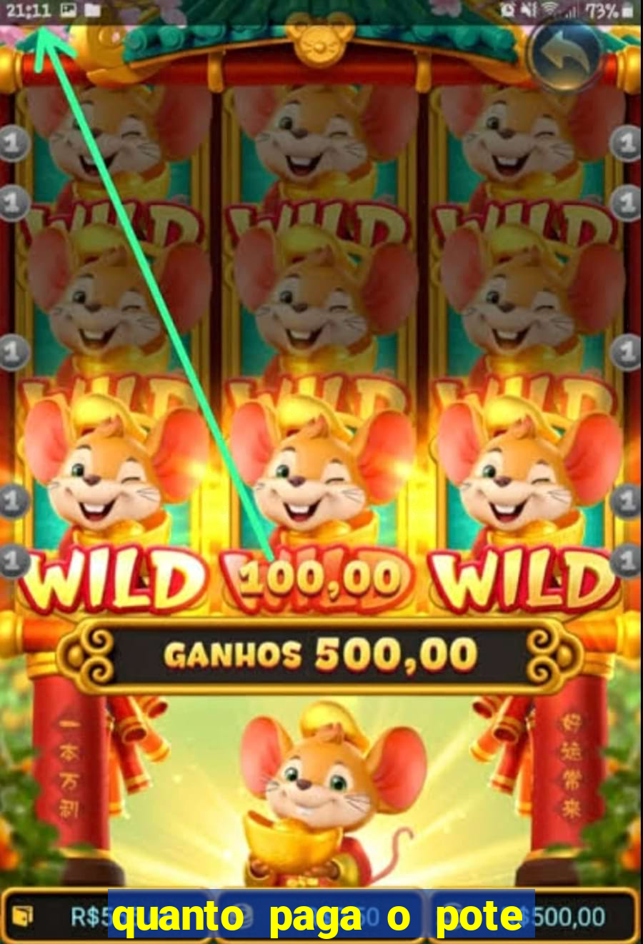 quanto paga o pote de ouro no fortune tiger