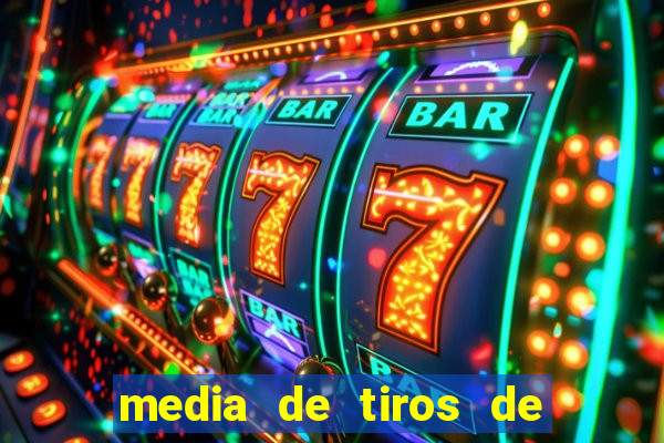 media de tiros de meta por jogo