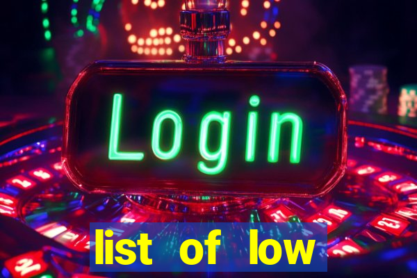 list of low volatility slot machines