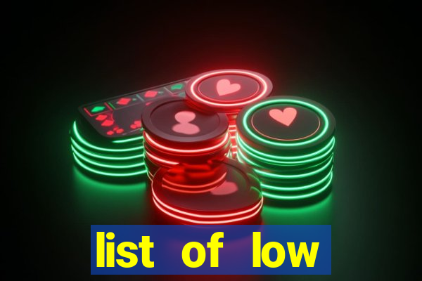 list of low volatility slot machines