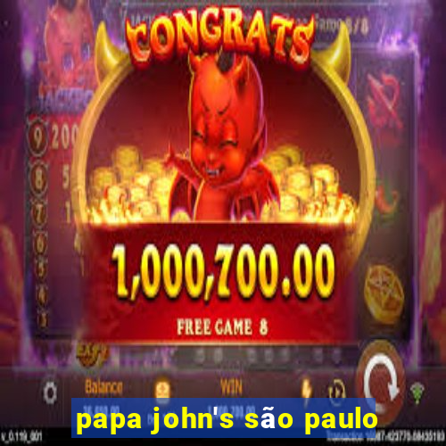 papa john's são paulo