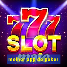 melhor app de poker