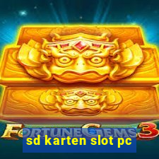 sd karten slot pc